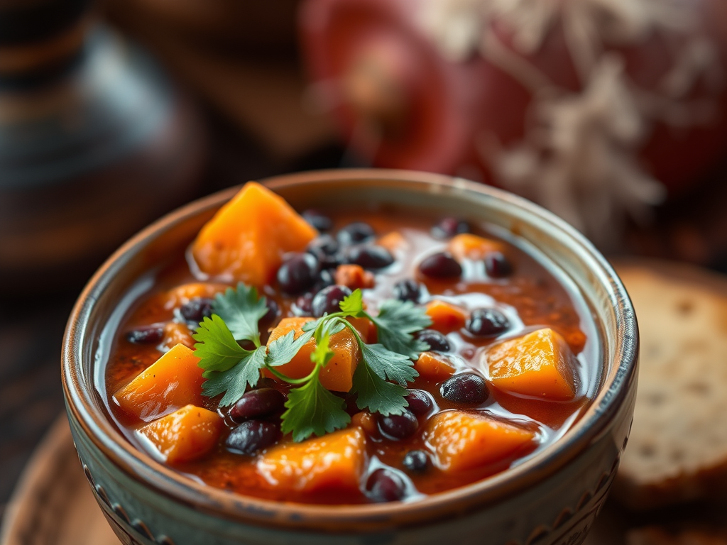 Smoky Sweet Potato & Black Bean Chili Recipe